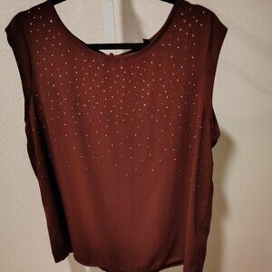 Apt. 9 Women's Embellished Top Size XL Sleeveless Polyester